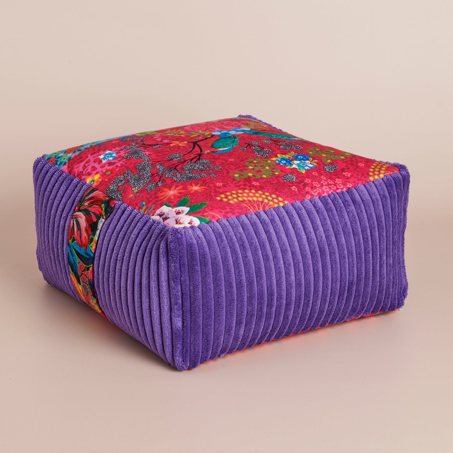 Coussin de méditation         mini zafu Martin pêcheur