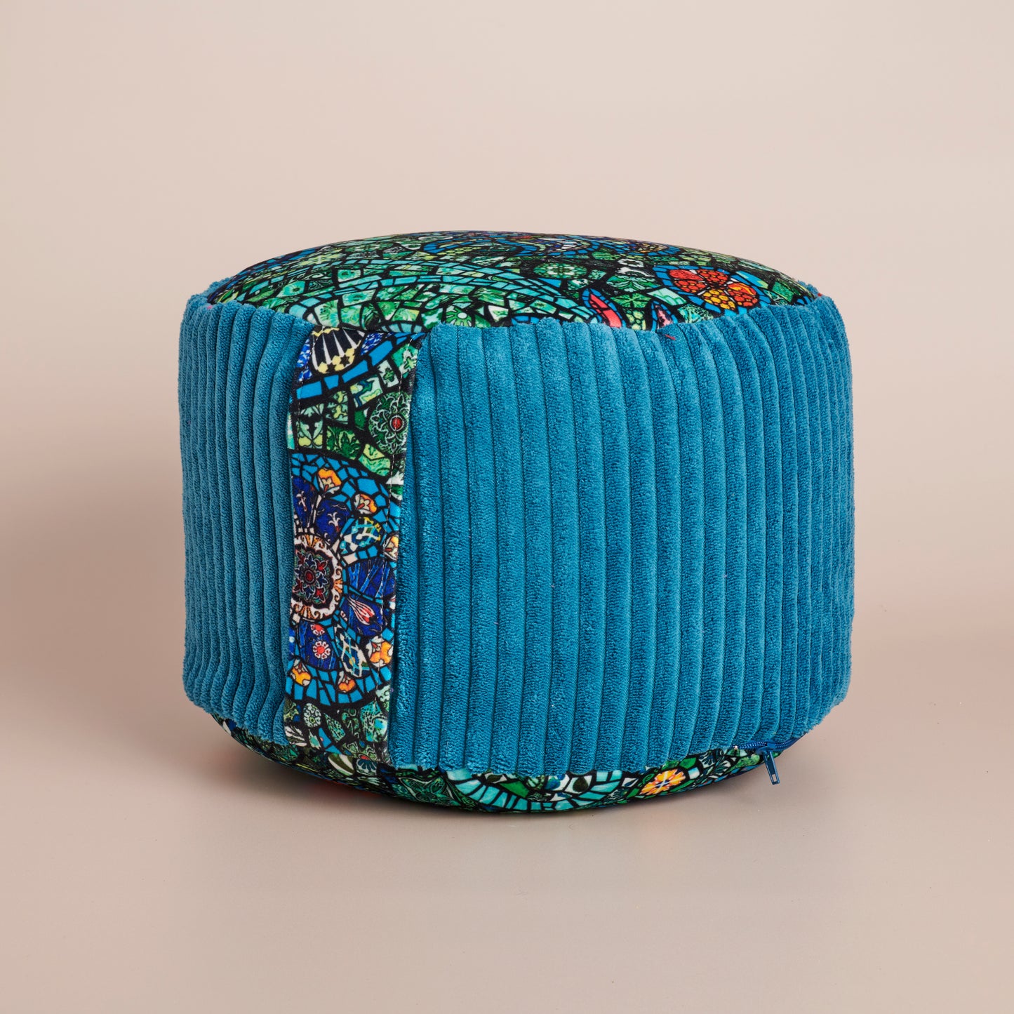 Rondo coussin haut de méditation mosaïque