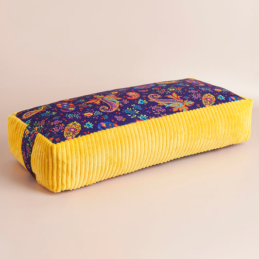 Bolster rectangulaire traversin de yoga nuit indienne