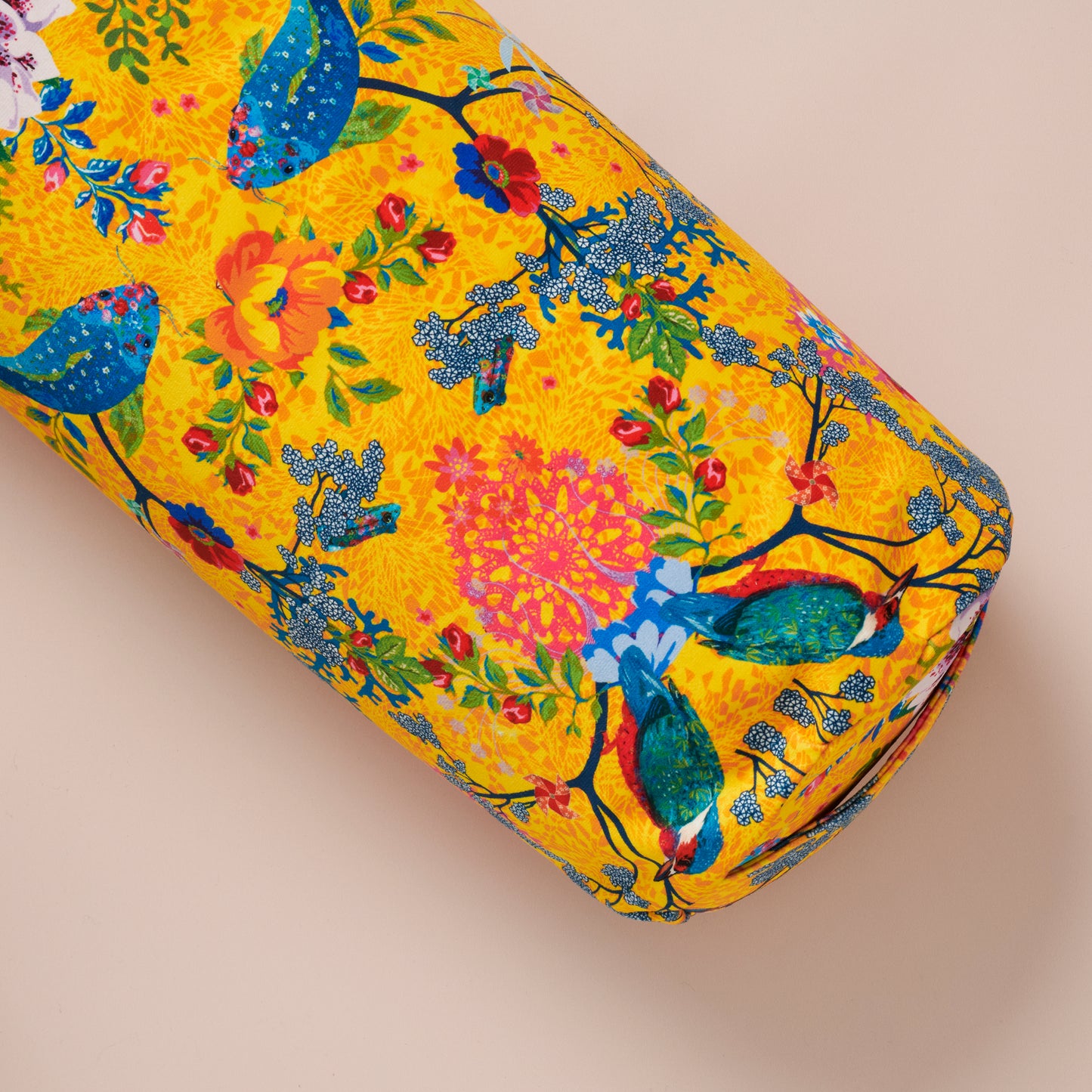 Bolster velours premium lotus jaune