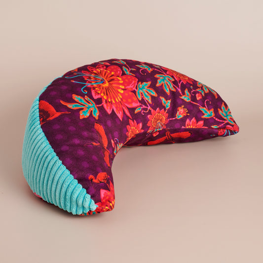 Zafu coussin de méditation demi lune ibis