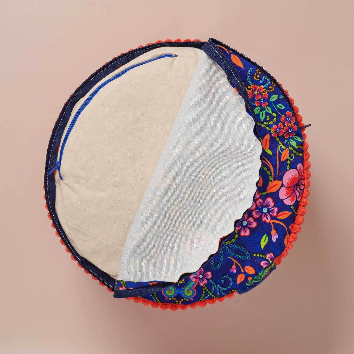 Rondo coussin de méditation haut bali rose