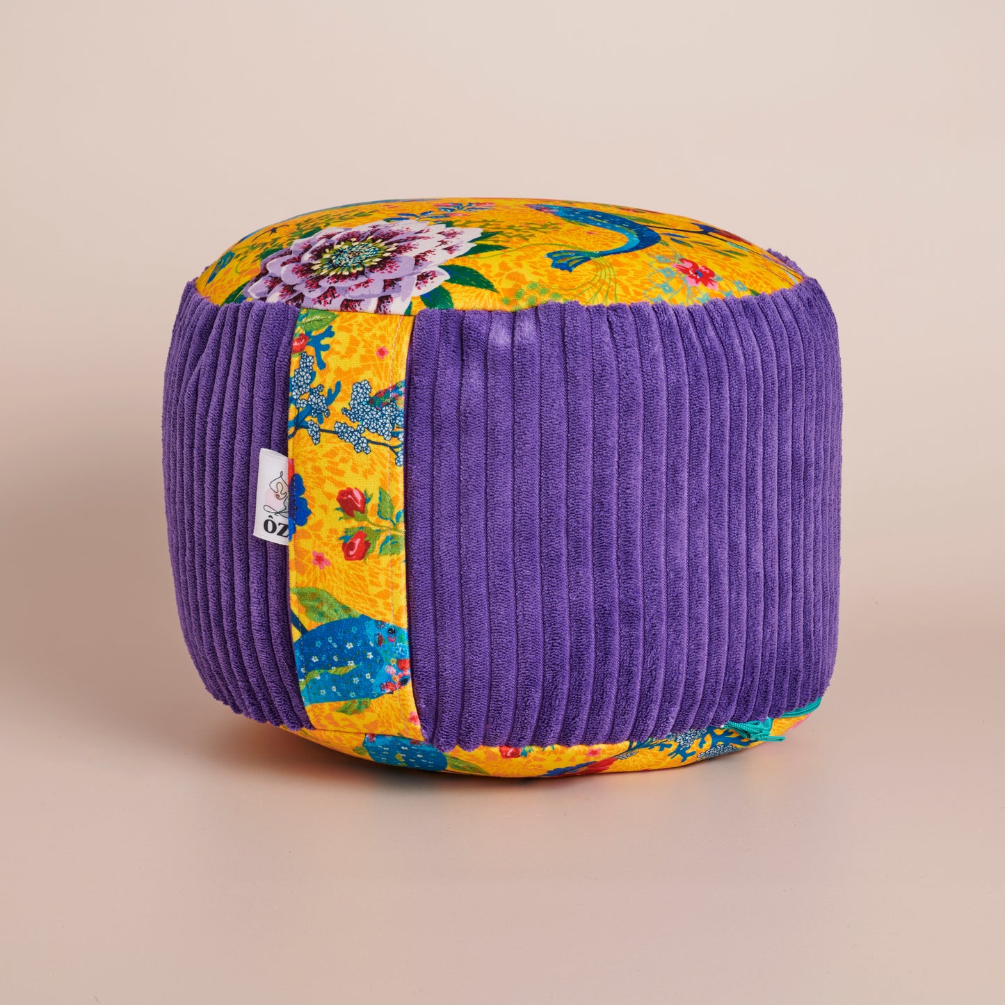 Rondo coussin de méditation haut lotus jaune