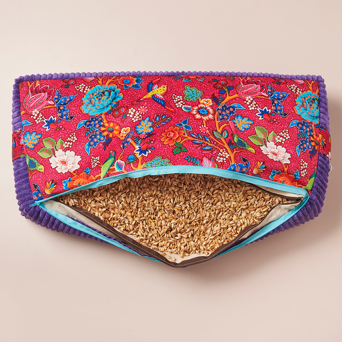 Bolster rectangulaire traversin de yoga oiseaux du paradis