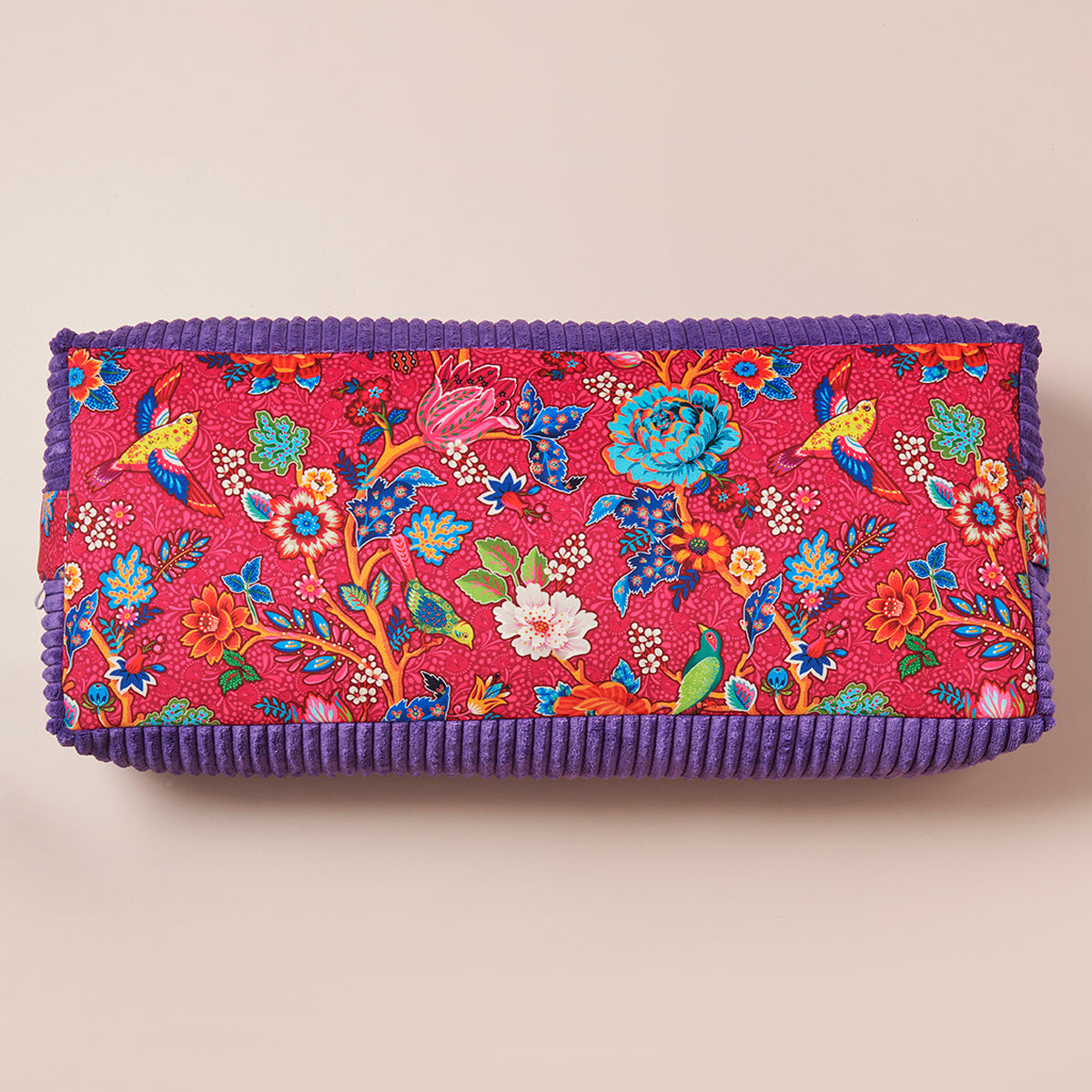 Bolster rectangulaire traversin de yoga oiseaux du paradis