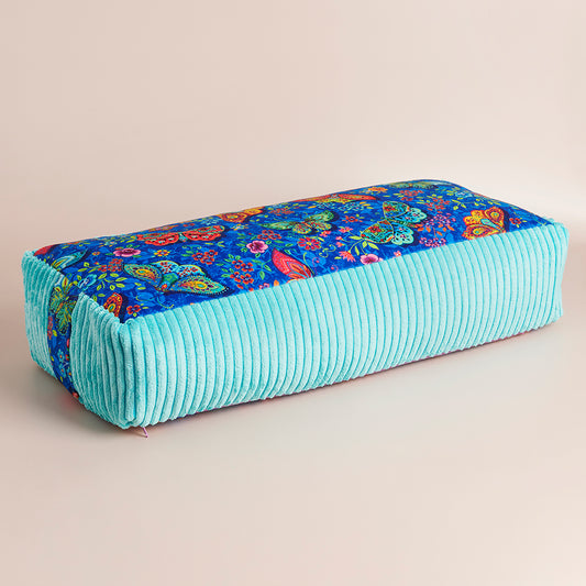 Bolster rectangulaire traversin de yoga papillons