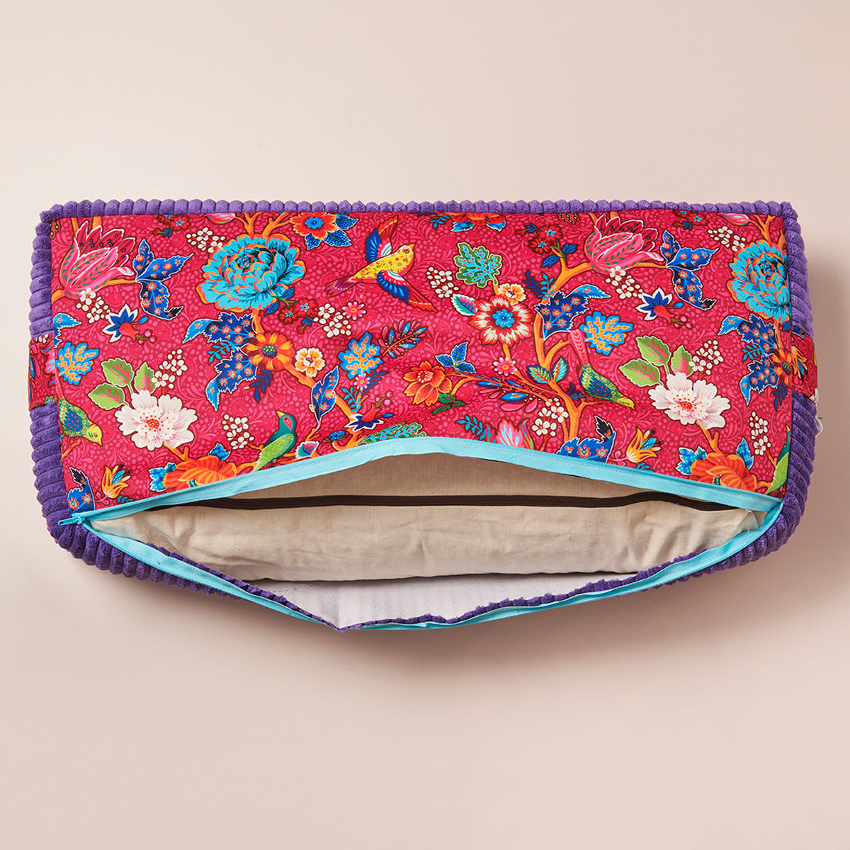 Bolster rectangulaire traversin de yoga oiseaux du paradis