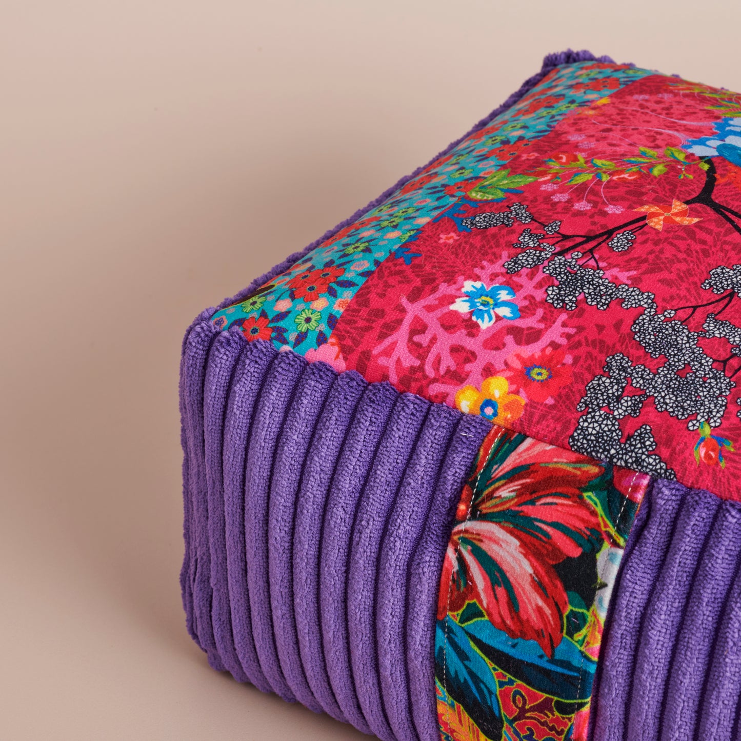 Coussin de méditation         mini zafu Martin pêcheur