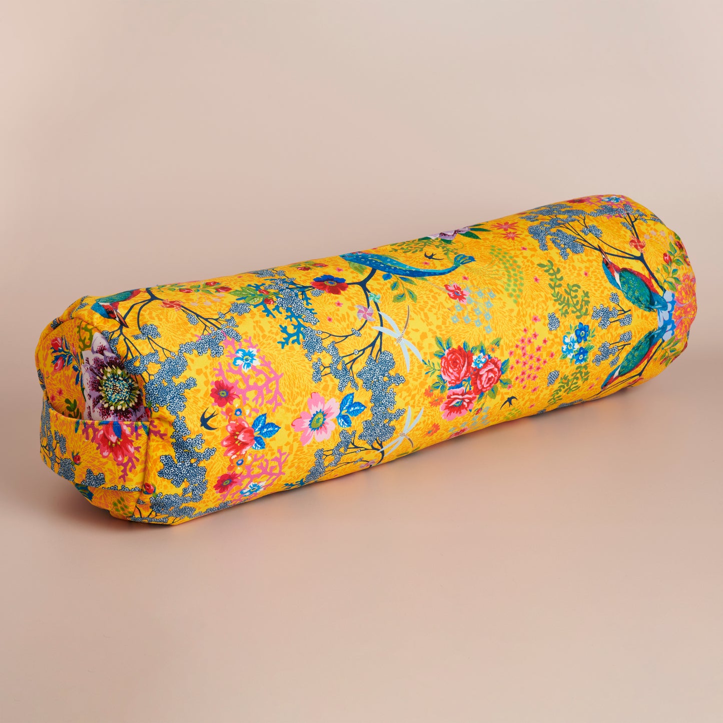 Bolster velours premium lotus jaune